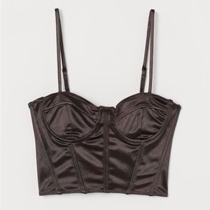 H&M Bustier Corset Crop Top